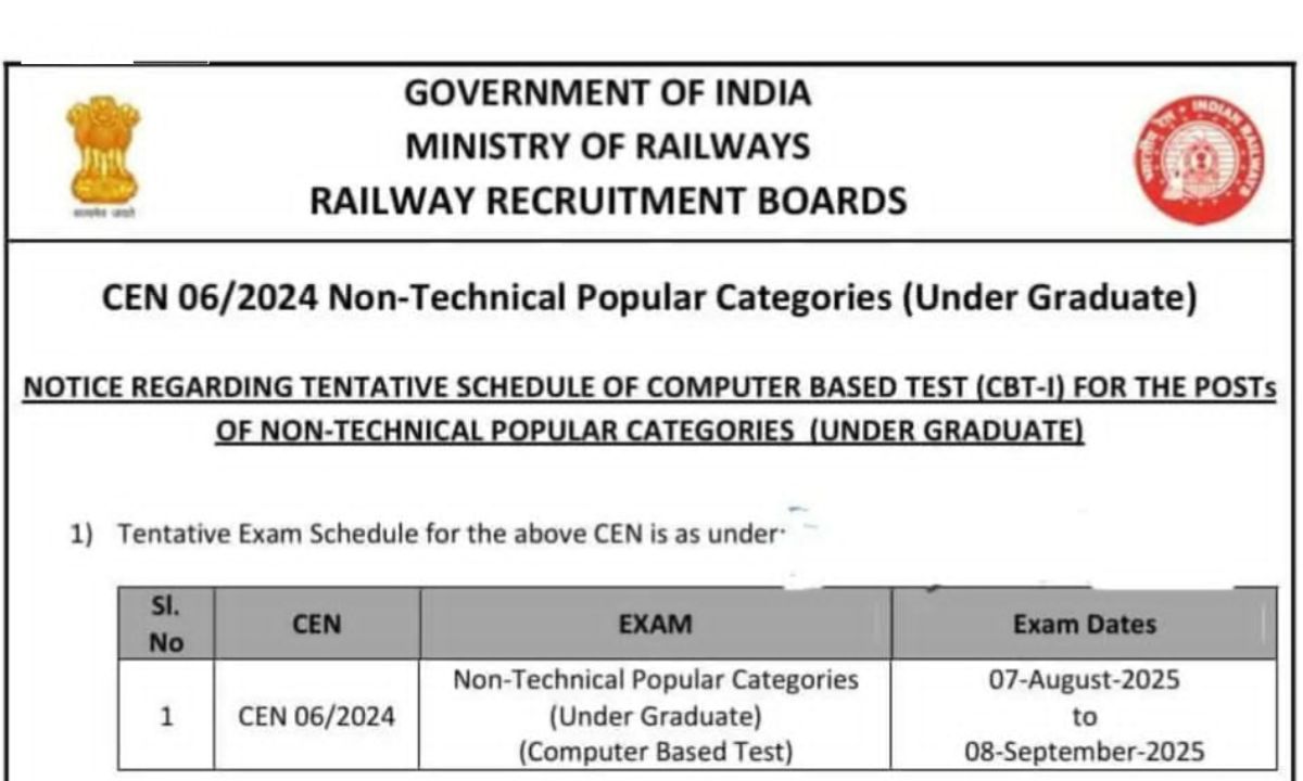 RRB NTPC Exam